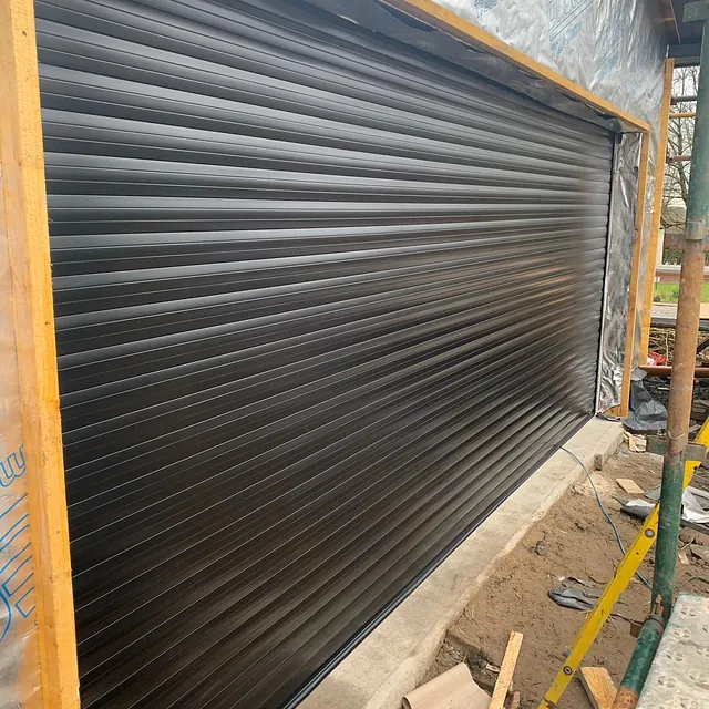 Security shutters brown